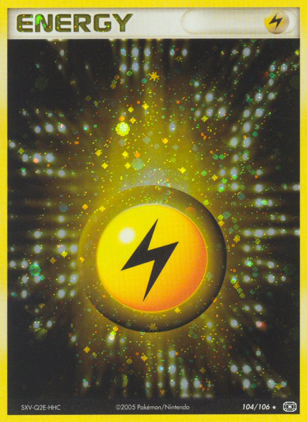EX Emerald Holo Lightning Energy #104/106